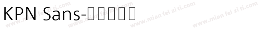 KPN Sans字体转换